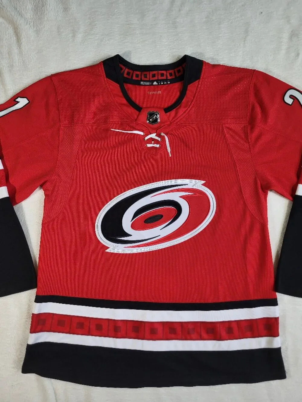 Carolina Hurricanes #21 Niederreiter Red Alternate Premium Jersey - Size 54